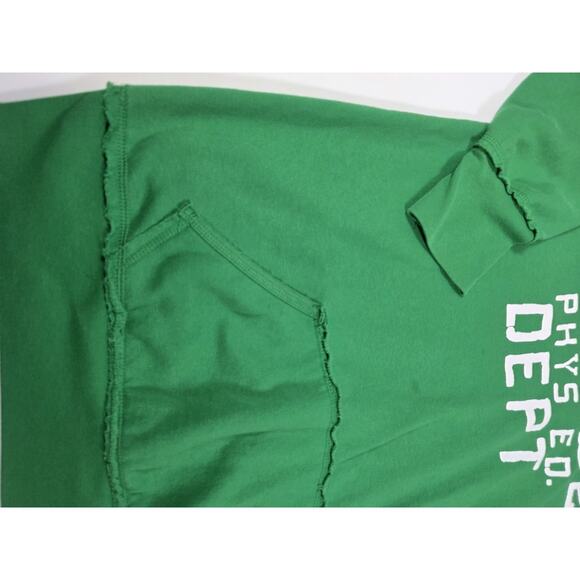 Derek Heart Green Graphic Hoodie Sweatshirt Dress Tunic NYC 22 Phys Ed Size XL - Picture 3 of 8